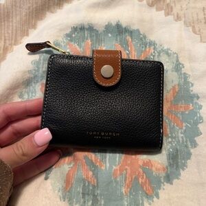 Tory Burch pebbled leather wallet